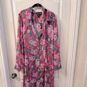 Long sleeve belted Torrid dress